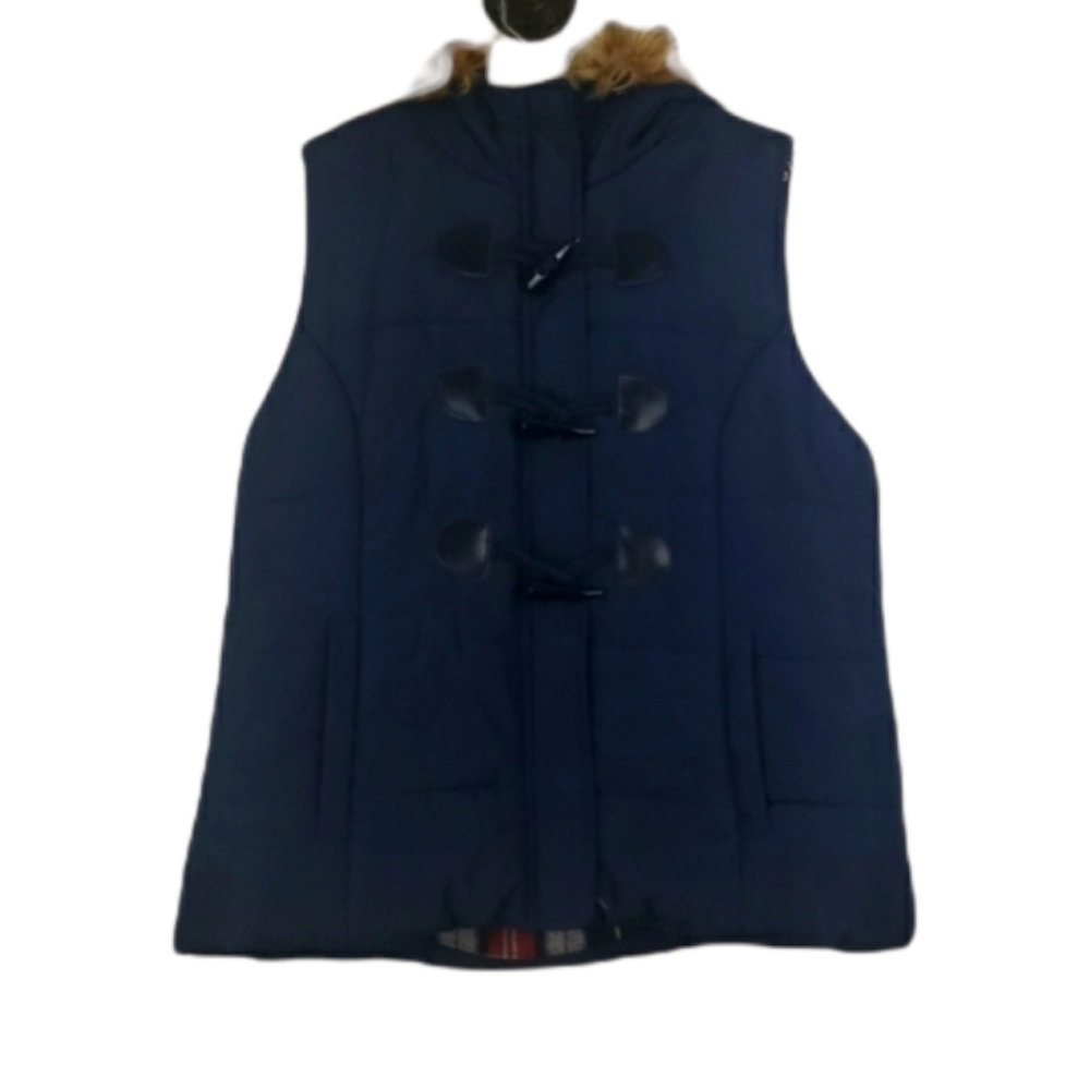 Love Tree Navy Blue Puffer Vest Size Large